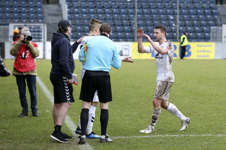 Fußballspiel SV Babelsberg 03 gegen BSG Chemie Leipzig in Potsdam