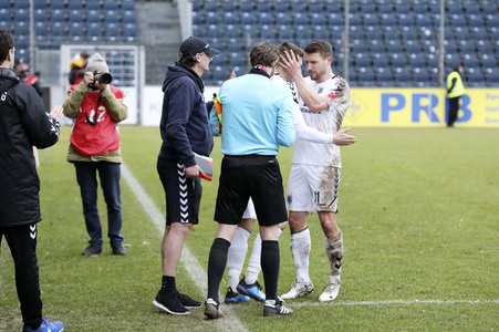 Fußballspiel SV Babelsberg 03 gegen BSG Chemie Leipzig in Potsdam
