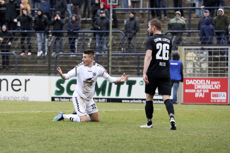 Fußballspiel SV Babelsberg 03 gegen BSG Chemie Leipzig in Potsdam