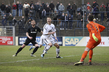 Fußballspiel SV Babelsberg 03 gegen BSG Chemie Leipzig in Potsdam