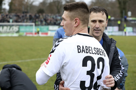 Fußballspiel SV Babelsberg 03 gegen BSG Chemie Leipzig in Potsdam