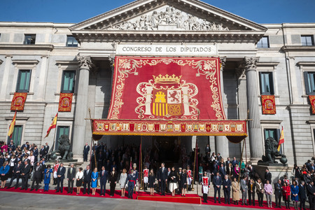 Eröffnung der XIV. Legislatur des Unterhauses des spanischen Parlamentes in Madrid