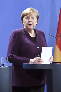 Pressekonferenz mit Angela Merkel und Sebastian Kurz in Berlin