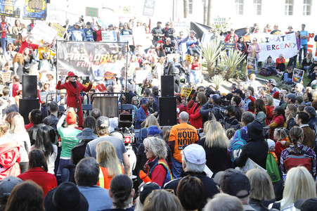 Fire Drill Fridays Kundgebung in Los Angeles