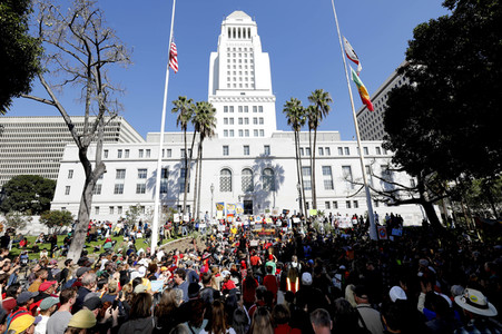 Fire Drill Fridays Kundgebung in Los Angeles