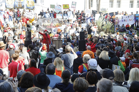 Fire Drill Fridays Kundgebung in Los Angeles
