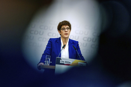 Pressekonferenz mit Annegret Kramp-Karrenbauer in Berlin