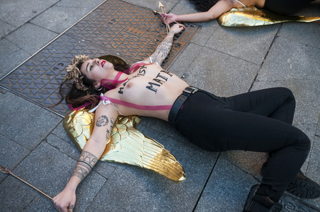 Femen Demonstration in Madrid