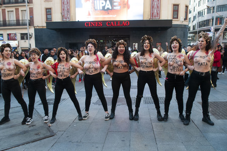 Femen Demonstration in Madrid