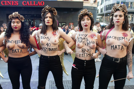 Femen Demonstration in Madrid