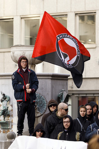 Gegendemo der Antifa in Köln