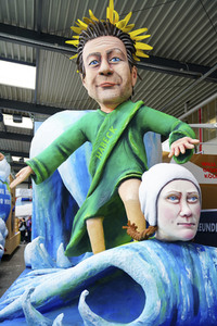 Richtfest für den Rosenmontagszug 2020 in Köln