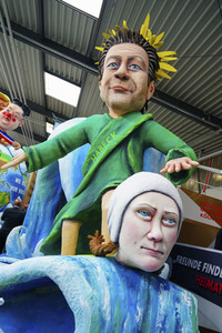 Richtfest für den Rosenmontagszug 2020 in Köln