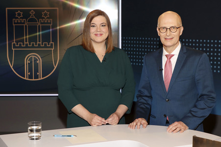 Fototermin mit den Spitzenkandidaten der Wahlen 2020 in Hamburg