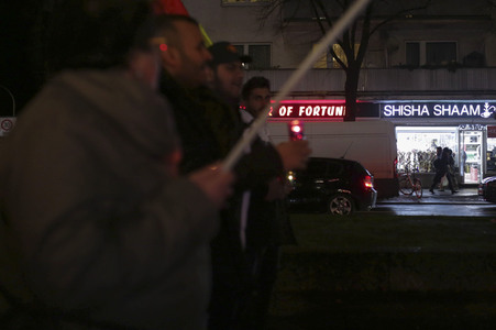 Demonstration in Gedenken an die Opfer vom rechtsextremen Anschlag von Hanau in Berlin