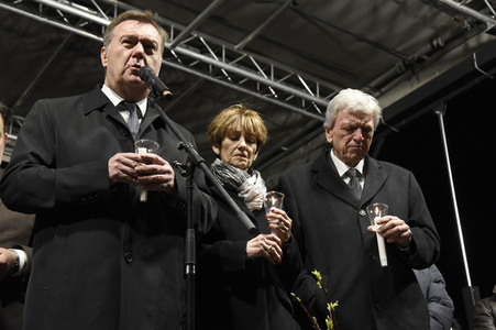 Mahnwache für die Terroropfer in Hanau