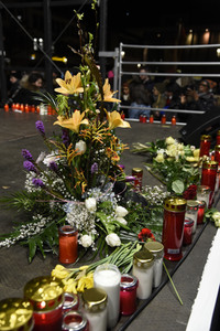 Mahnwache für die Terroropfer in Hanau