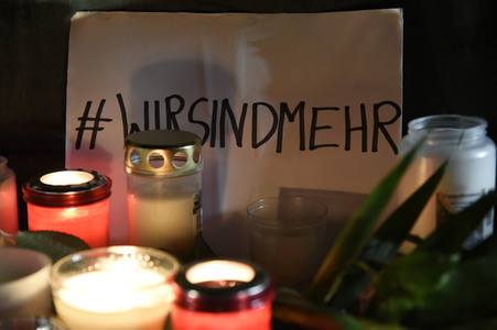 Mahnwache für die Terroropfer in Hanau