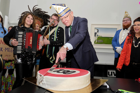 Lindener Narren stürmen die Niedersächsische Staatskanzlei in Hannover
