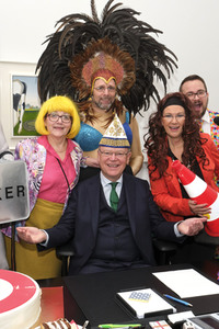 Lindener Narren stürmen die Niedersächsische Staatskanzlei in Hannover