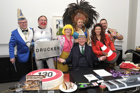 Lindener Narren stürmen die Niedersächsische Staatskanzlei in Hannover