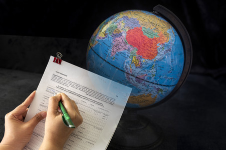 Symbolfoto Aussteigekarte