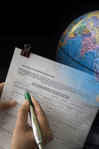 Symbolfoto Aussteigekarte