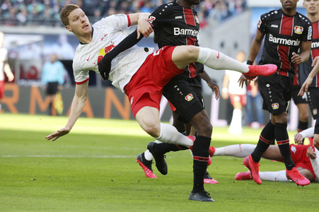Fußball-Bundesliga Spiel RB Leipzig - Bayer 04 Leverkusen in Leipzig