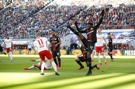 Fußball-Bundesliga Spiel RB Leipzig - Bayer 04 Leverkusen in Leipzig
