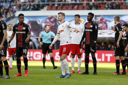 Fußball-Bundesliga Spiel RB Leipzig - Bayer 04 Leverkusen in Leipzig