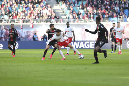 Fußball-Bundesliga Spiel RB Leipzig - Bayer 04 Leverkusen in Leipzig