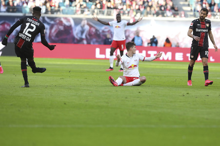 Fußball-Bundesliga Spiel RB Leipzig - Bayer 04 Leverkusen in Leipzig