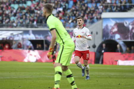 Fußball-Bundesliga Spiel RB Leipzig - Bayer 04 Leverkusen in Leipzig