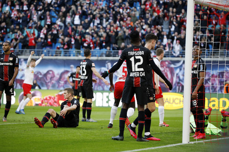 Fußball-Bundesliga Spiel RB Leipzig - Bayer 04 Leverkusen in Leipzig