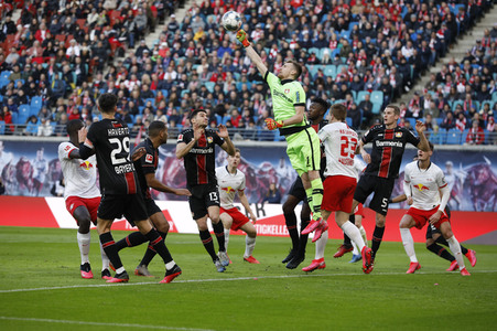 Fußball-Bundesliga Spiel RB Leipzig - Bayer 04 Leverkusen in Leipzig