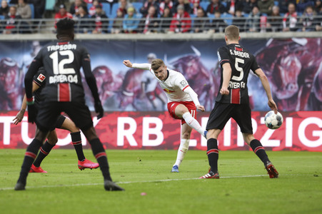 Fußball-Bundesliga Spiel RB Leipzig - Bayer 04 Leverkusen in Leipzig