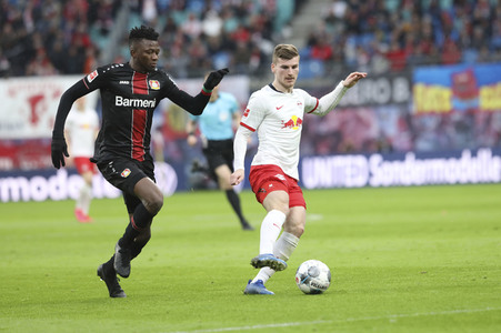 Fußball-Bundesliga Spiel RB Leipzig - Bayer 04 Leverkusen in Leipzig