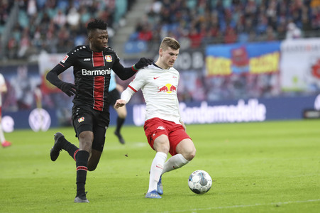 Fußball-Bundesliga Spiel RB Leipzig - Bayer 04 Leverkusen in Leipzig