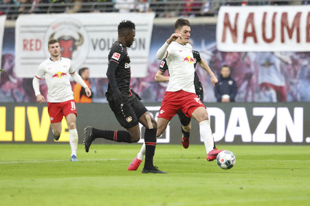 Fußball-Bundesliga Spiel RB Leipzig - Bayer 04 Leverkusen in Leipzig