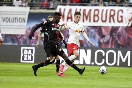 Fußball-Bundesliga Spiel RB Leipzig - Bayer 04 Leverkusen in Leipzig