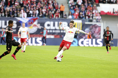 Fußball-Bundesliga Spiel RB Leipzig - Bayer 04 Leverkusen in Leipzig
