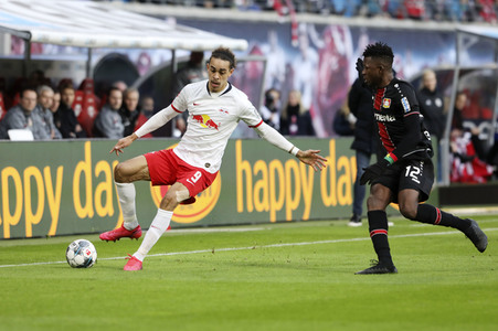 Fußball-Bundesliga Spiel RB Leipzig - Bayer 04 Leverkusen in Leipzig