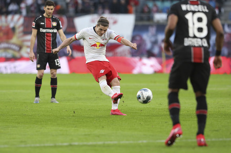 Fußball-Bundesliga Spiel RB Leipzig - Bayer 04 Leverkusen in Leipzig