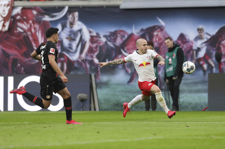 Fußball-Bundesliga Spiel RB Leipzig - Bayer 04 Leverkusen in Leipzig