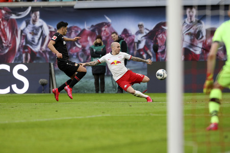 Fußball-Bundesliga Spiel RB Leipzig - Bayer 04 Leverkusen in Leipzig