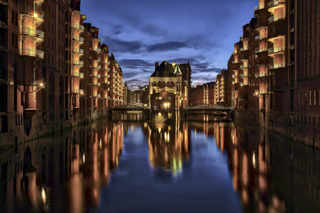 Das Wasserschloss in Hamburg