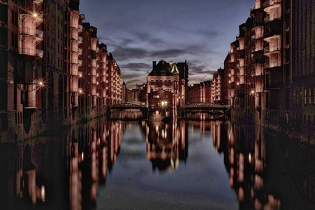 Das Wasserschloss in Hamburg