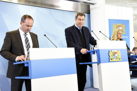 Pressekonferenz zum Thema Coronavirus-Infektion in München