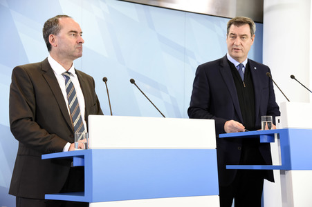 Pressekonferenz zum Thema Coronavirus-Infektion in München