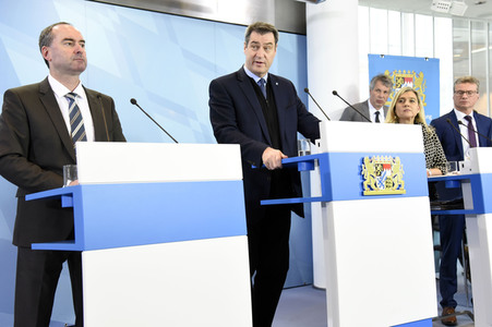Pressekonferenz zum Thema Coronavirus-Infektion in München